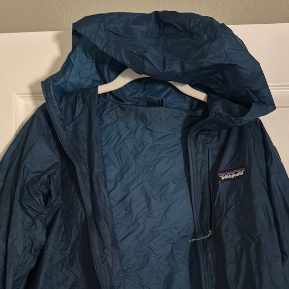 Patagonia Teal Houdini Windbreaker Jacket